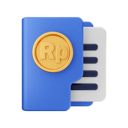 Rupiah-Ordner  3D Icon