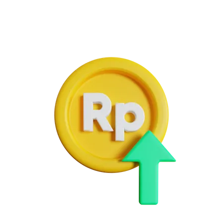 Rupiah Rate High  3D Icon