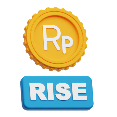 Rupiah Rise  3D Icon