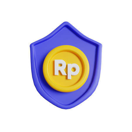 Rupiah-Schild  3D Icon