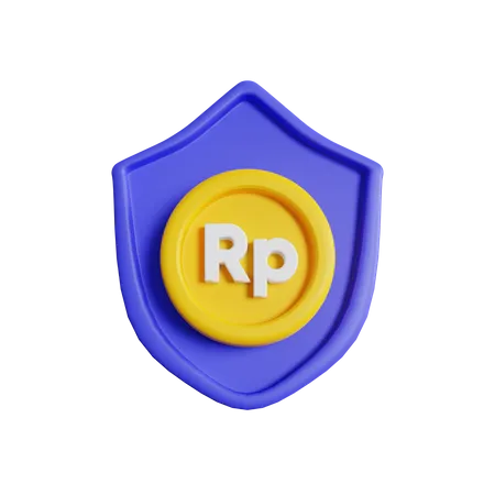 Rupiah-Schild  3D Icon