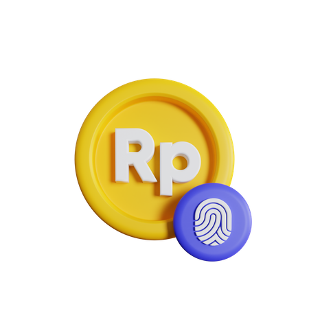 Rupiah Security  3D Icon