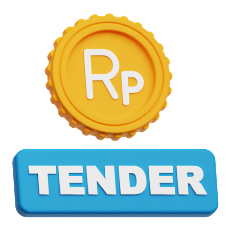 Rupiah Tender  3D Icon