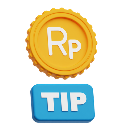 Rupiah Tip  3D Icon