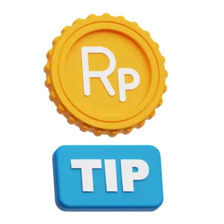 Rupiah Tip  3D Icon