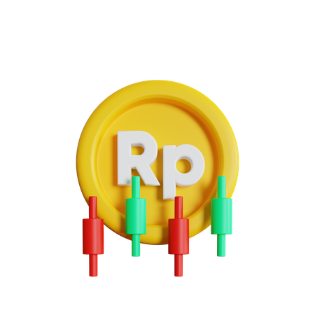 Rupiah Trading  3D Icon