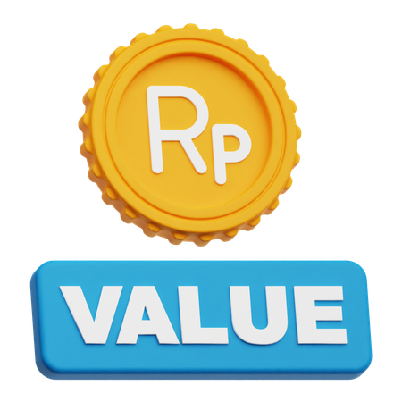Rupiah Value  3D Icon
