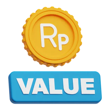 Rupiah Value  3D Icon