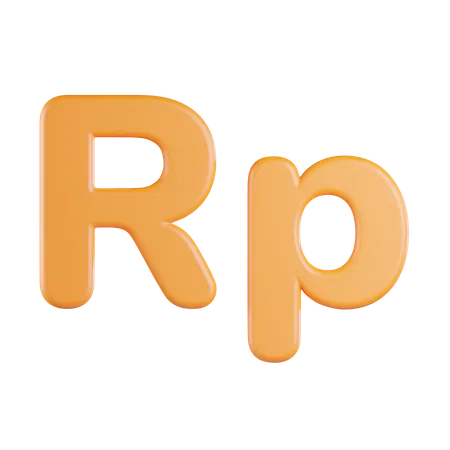 Rupiah-Währung  3D Icon