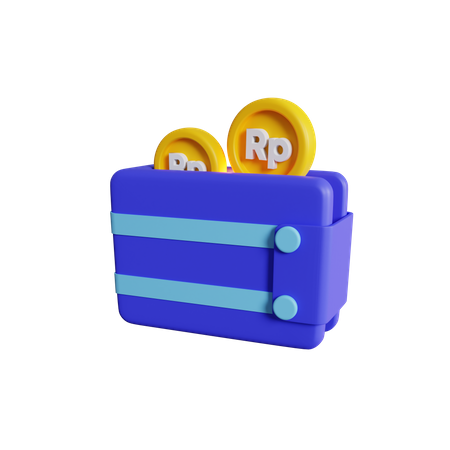 Rupiah Wallet  3D Icon