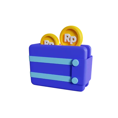 Rupiah Wallet 3D Icon - Free Download Business 3D Icons | IconScout