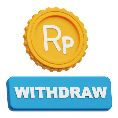 Rupiah Withdraw  3D Icon