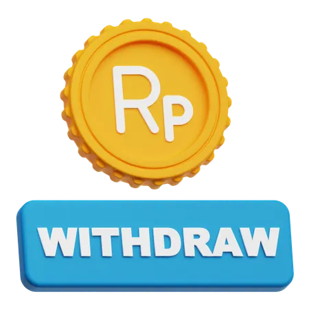 Rupiah Withdraw  3D Icon