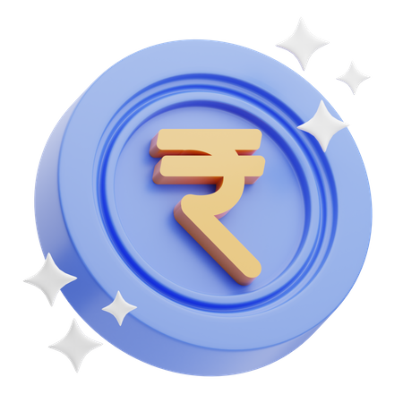 Rúpias  3D Icon