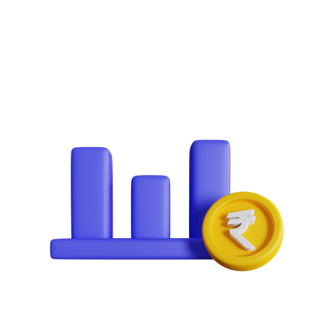 Rupien-Diagramm  3D Icon