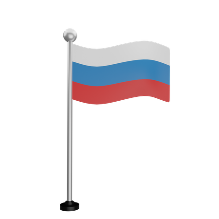 Rusia Flag 3D Illustration
