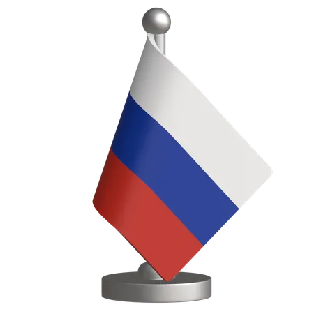 Russia Desk Flag  3D Icon