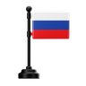 3d russia flag