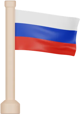 3D flag of Russia Royalty Free Stock SVG Vector