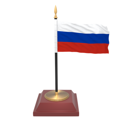 Premium PSD  Russia flag icon 3d render