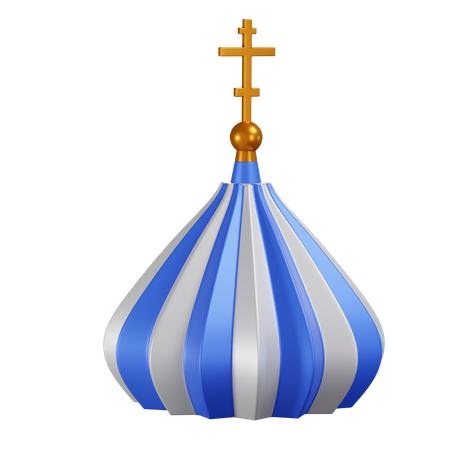 Russian Blue Dome  3D Icon
