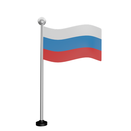 Russland-Flagge  3D Flag