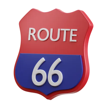 Ruta 66  3D Icon