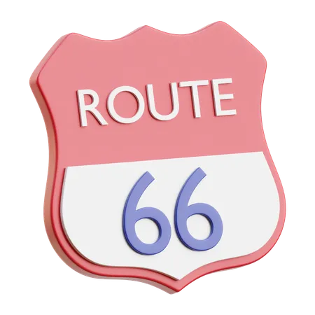 Ruta 66  3D Icon