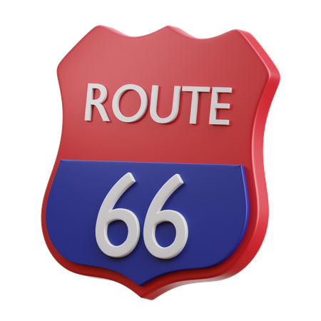 Ruta 66  3D Icon