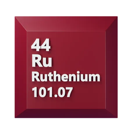 Ruthénium  3D Icon