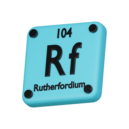 Rutherfórdio  3D Icon