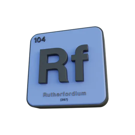 Rutherfordio  3D Illustration