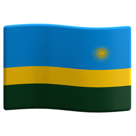 Rwanda  3D Icon