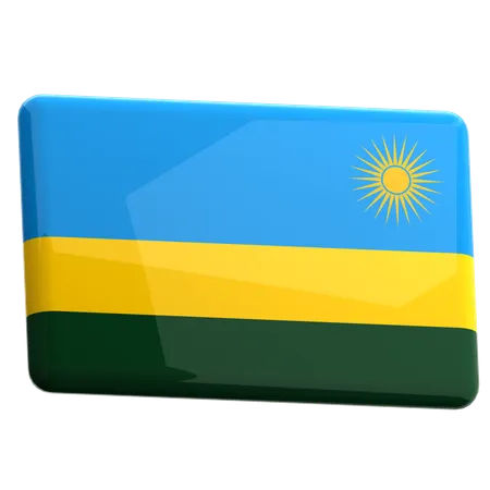 Rwanda  3D Icon