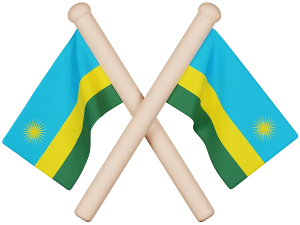 Rwanda Flag  3D Icon