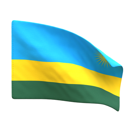 Rwanda Flag  3D Icon