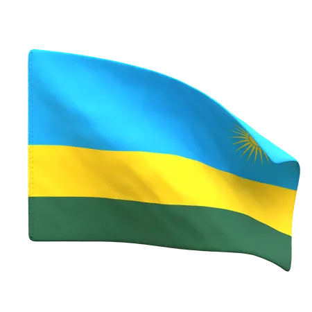 Rwanda Flag  3D Icon