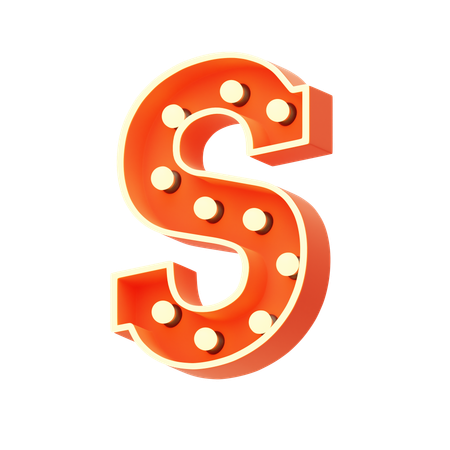 S  3D Icon