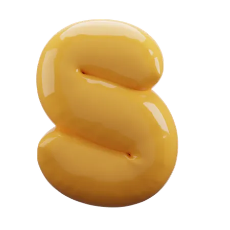 Alfabeto S  3D Icon