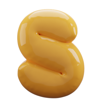 S  Alphabet  3D Icon