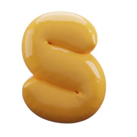 S  Alphabet  3D Icon