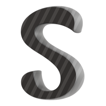 S Alphabet  3D Icon