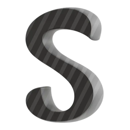 S Alphabet  3D Icon