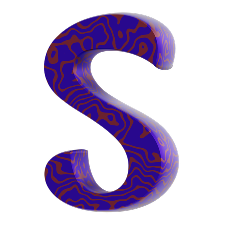 S Alphabet  3D Icon