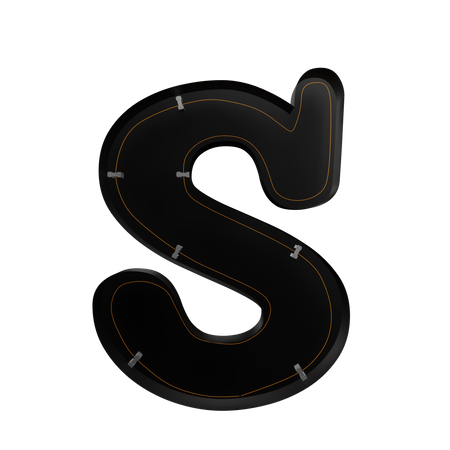 S Alphabet  3D Icon