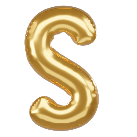 S Alphabet  3D Icon