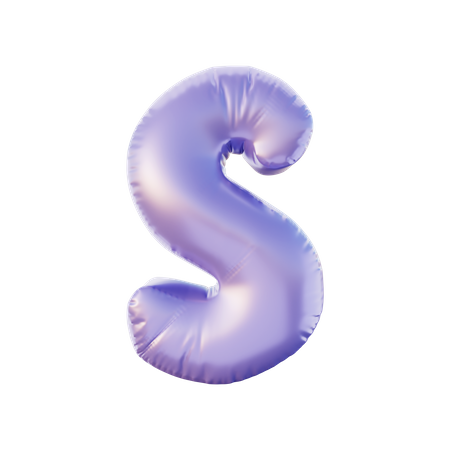 S Alphabet  3D Illustration