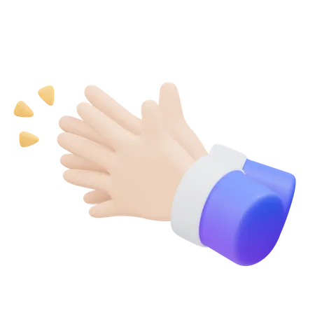 S Clap Hand Gesture  3D Icon