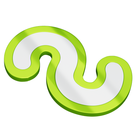 S Curve  3D Icon
