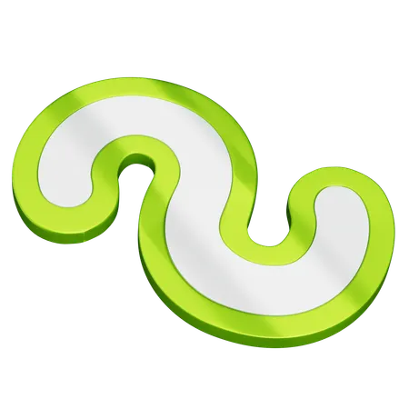 S Curve  3D Icon